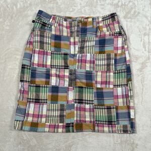 Plaid Patchwork Skirt - Multicolor